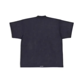 T-shirt oversize con linguetta “Black” 694576TMVJ21151