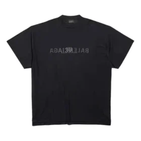 T-shirt oversize con logo AI rovesciato “Black” 787358TQVJ41750