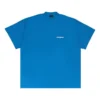 T-shirt oversize con scritta barrata “Blue” 712398TMVJ64024