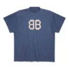 T-shirt oversize Crypto “Blu” 739028TOVU64108