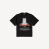 T-shirt oversize da donna “The Door” in nero