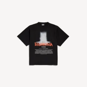 T-shirt oversize da donna “The Door” in nero