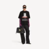 T-shirt oversize da donna “The Door” in nero