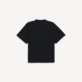T-shirt oversize da uomo in stile surfista vintage, colore nero