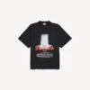 T-shirt oversize da uomo “The Door” in nero