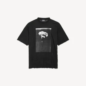 T-shirt oversize da uomo “The Song of the Highest Tower” in nero
