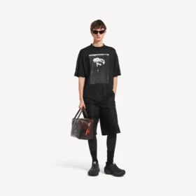 T-shirt oversize da uomo “The Song of the Highest Tower” in nero