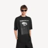 T-shirt oversize da uomo “The Song of the Highest Tower” in nero