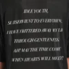 T-shirt oversize da uomo “The Song of the Highest Tower” in nero