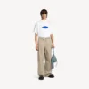 T-shirt oversize da uomo “Wet Brush” in bianco T-shirt oversize da uomo “Wet Brush” in bianco