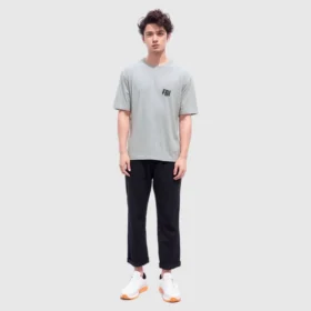 T-shirt oversize dell’FBI “Grigio melange nero” 681314TLVG91380