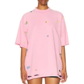T-shirt oversize “Faded Dirty Pink” 787349TRVS49568