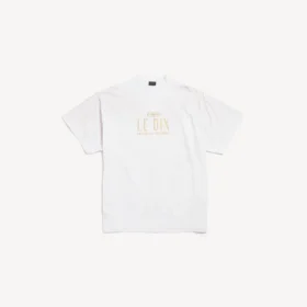 T-shirt oversize Fragrance Le Dix in grigio melange chiaro