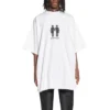 T-shirt oversize in cotone Pride 22 “Bianco Nero” 694576TMVO20904