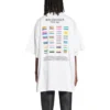T-shirt oversize in cotone Pride 22 “Bianco Nero” 694576TMVO20904