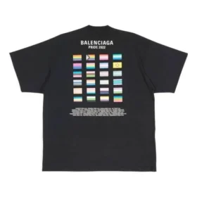 T-shirt oversize in cotone Pride 22 “Black White” 694576TMVO21070