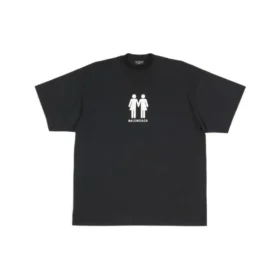 T-shirt oversize in cotone Pride 22 “Black White” 694576TMVO21070