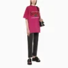 T-shirt oversize in jersey vintage autentico “Pink” 694576TMVA95566