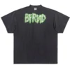 T-shirt oversize Inside-out della serie Bfrnd “Black Faded” 787358TQVG81083