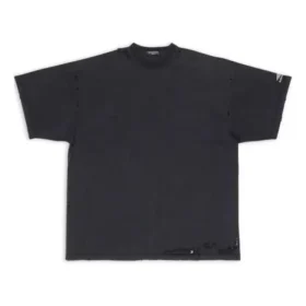 T-shirt oversize riparato 3B Sports Icon “Washed Black” 704056TMVA59034