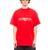 T-shirt oversize Slime “Rosso Bianco” 676589TLVF16407