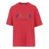T-shirt Paris Love Regular con stampa, maniche corte, rossa 594599TGV435640