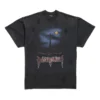 T-shirt Paris Moon con doppia stampa frontale, oversize “Black” 791615TQVY22020