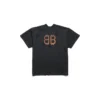 T-shirt Paris Moon con doppia stampa frontale, oversize “Black” 791615TQVY22020