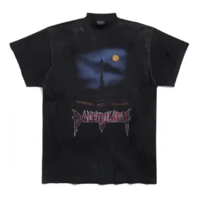 T-shirt Paris Moon Oversized “Black Faded” 739028TOVE41055