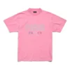 T-shirt Paris Strass, vestibilità slim, “Pink Faded” 809122TRVL59568