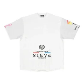 T-shirt Paris Upside Down Oversize “White” 698811TMVC9900