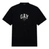 T-shirt Pride dal taglio squadrato “Black” 651795TLV931000