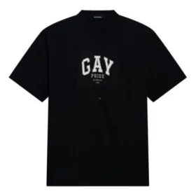 T-shirt Pride dal taglio squadrato “Black” 651795TLV931000