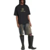 T-shirt Qixi Crest vestibilità media “Black” 612966TMVL41075