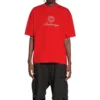 T-shirt Qixi Crest, vestibilità media “Rosso” 612966TMVL46971