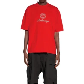 T-shirt Qixi Crest, vestibilità media “Rosso” 612966TMVL46971