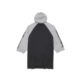 T-shirt raglan con cappuccio e stampa stencil 3B Oversized “Black” 790403TQVT51083