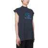 T-shirt senza maniche da surfista “Black Blue” 767844TPVM31412