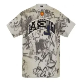T-shirt Skater Graffiti “Grigio melange” 739028TOVA71300