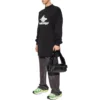T-shirt sportiva a maniche lunghe oversize a strati “Black White” 739027TPVF21070
