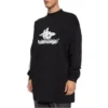 T-shirt sportiva a maniche lunghe oversize a strati “Black White” 739027TPVF21070