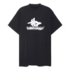 T-shirt sportivo a strati oversize “Black White” 739028TPVF21070