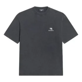 T-shirt Sporty B a vestibilità media “Washed Black” 612966TLV991070