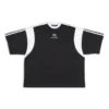 T-shirt Sporty B dal taglio squadrato “Black White” 699182TMVC41070