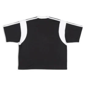 T-shirt Sporty B dal taglio squadrato “Black White” 699182TMVC41070