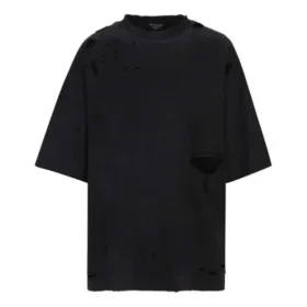 T-shirt strappato “Black” 661715TKV601000