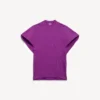 T-shirt strutturata da donna in viola