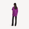 T-shirt strutturata da donna in viola