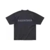 T-shirt tipo stencil “Nero” 764235TQVA31750