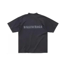 T-shirt tipo stencil “Nero” 764235TQVA31750
